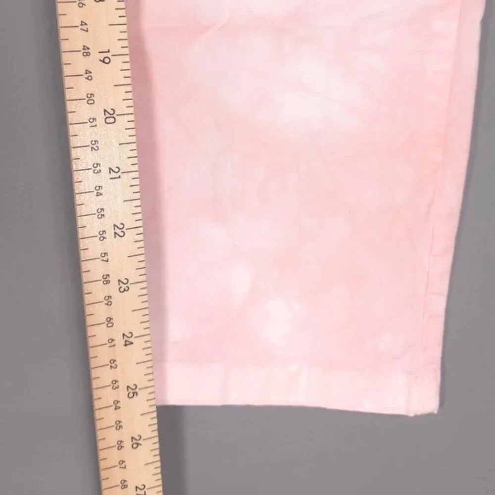 NWOT CLOSED Women's Pants 28 JACK Tye Dye Straight Leg‎ PIMA COTTON Pink